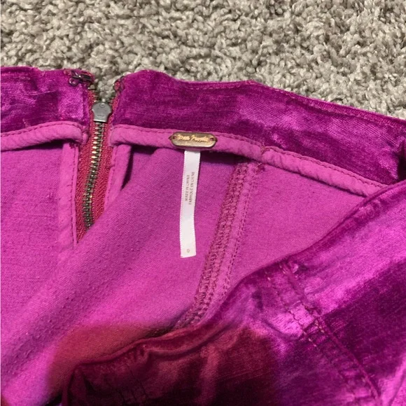 Free People Velvet Mini Skirt - Picture 3 of 4